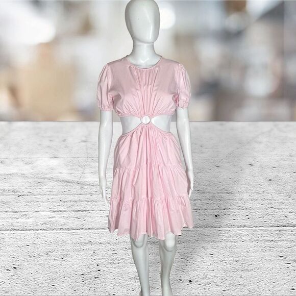 Bardot Junior Girls Pink Cutout Dress - Picture 1 of 6